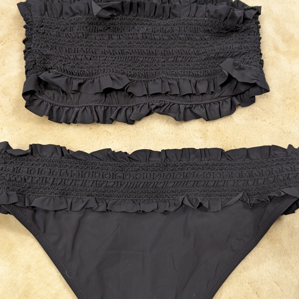 Tory Burch Black Ruffle Bikini Set - Picture 8 of 10